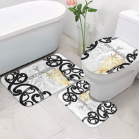 New Zealand WC2026 White Bathroom Set Silver Fern