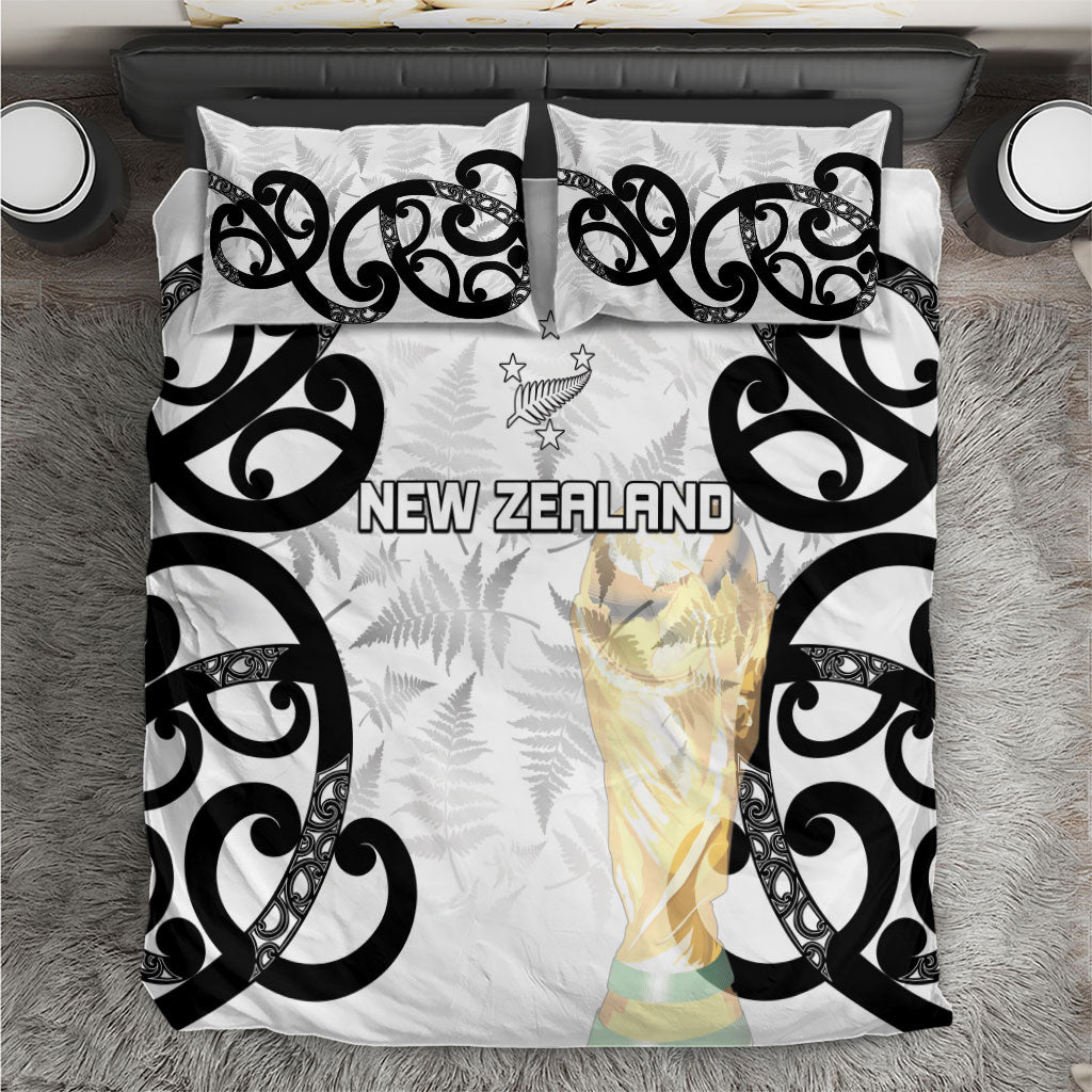 New Zealand WC2026 White Bedding Set Silver Fern