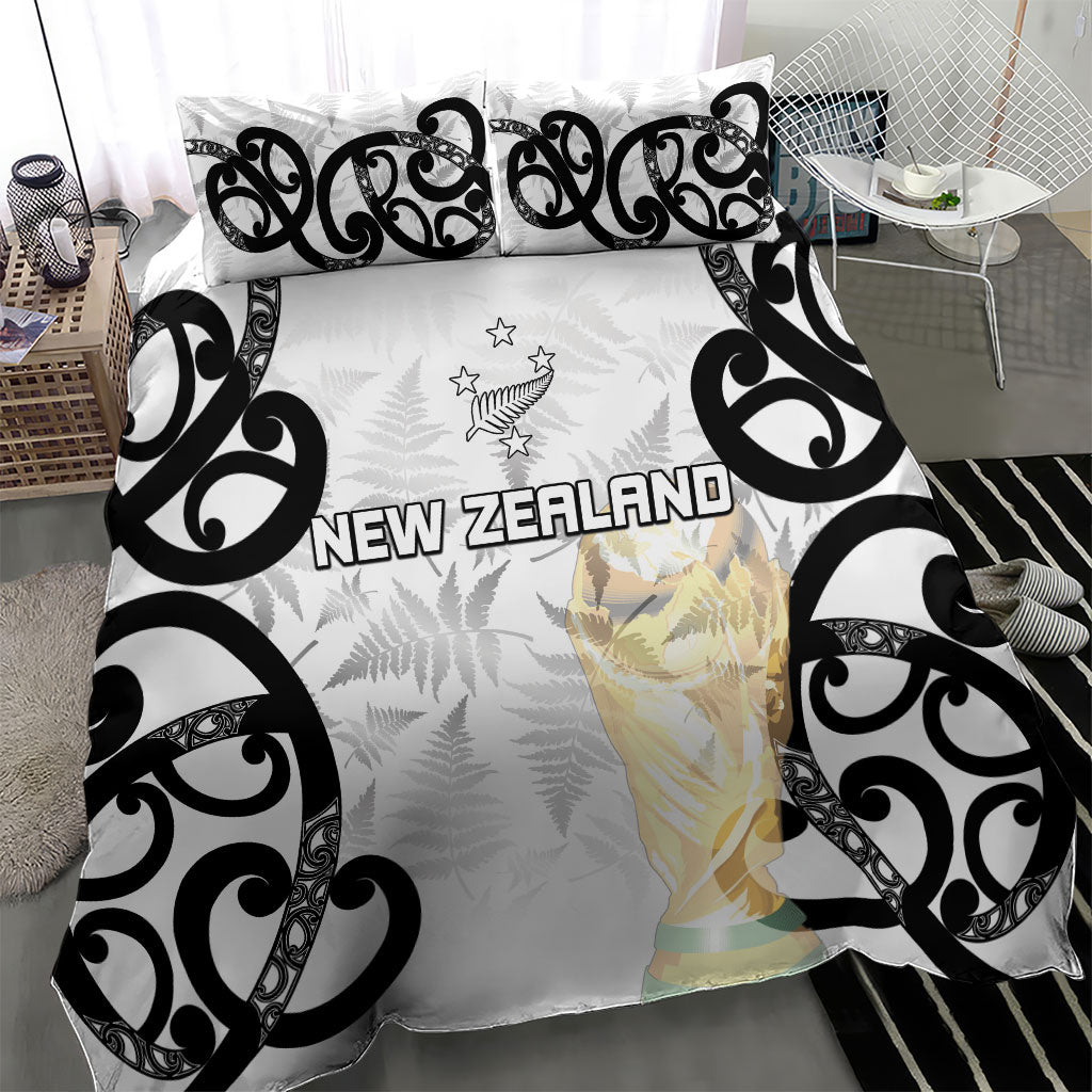New Zealand WC2026 White Bedding Set Silver Fern