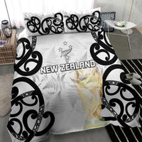 New Zealand WC2026 White Bedding Set Silver Fern