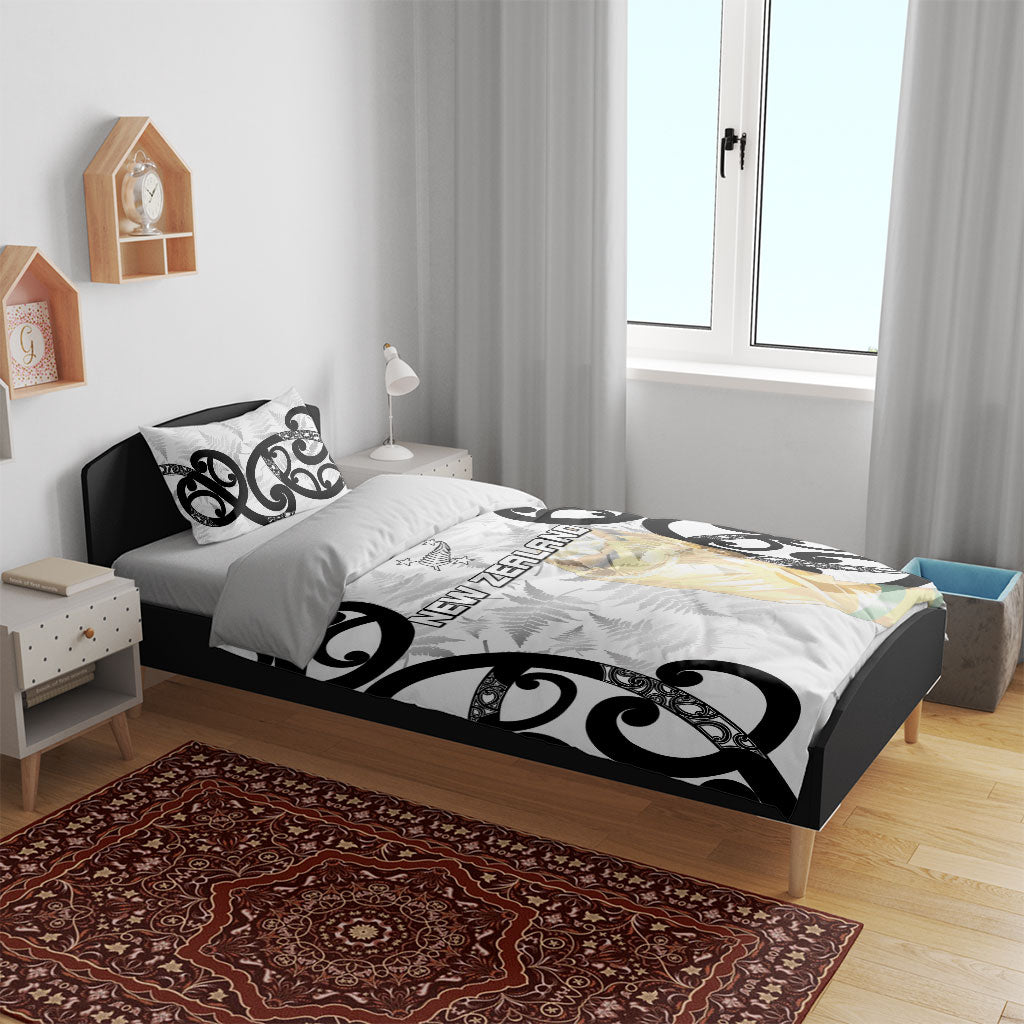 New Zealand WC2026 White Bedding Set Silver Fern