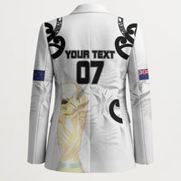 New Zealand WC2026 Custom White Blazer Silver Fern