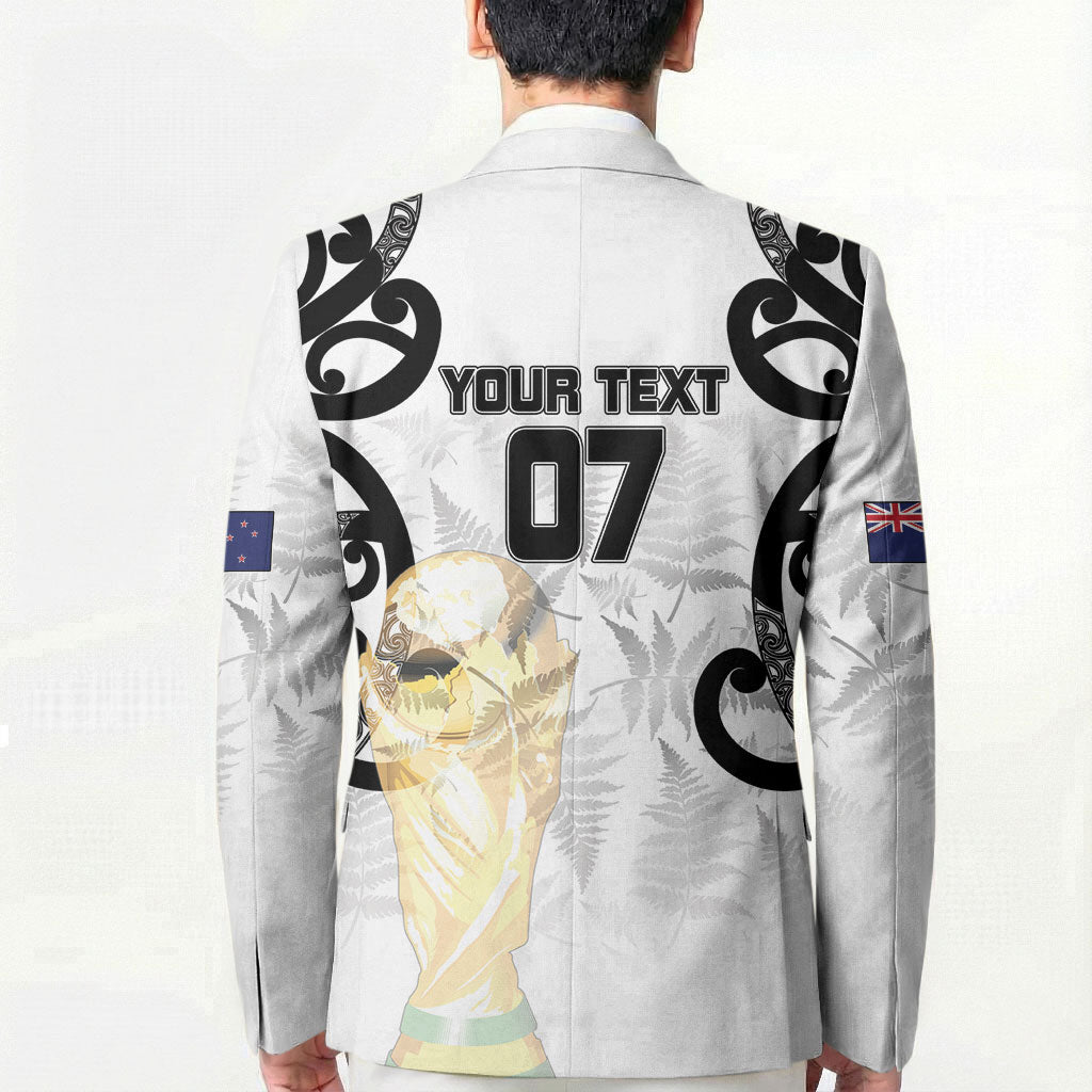 New Zealand WC2026 Custom White Blazer Silver Fern