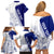 Personalised Scotland Rugby Family Matching Off Shoulder Short Dress and Hawaiian Shirt 2023 World Cup The Thistle LT7 - Wonder Print Shop