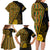 Personalised South African Heritage Day Family Matching Long Sleeve Bodycon Dress and Hawaiian Shirt Kente Ethnic Patterns Mix Protea LT7 - Wonder Print Shop