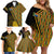 Personalised South African Heritage Day Family Matching Off Shoulder Short Dress and Hawaiian Shirt Kente Ethnic Patterns Mix Protea LT7 - Wonder Print Shop