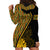 Personalised South African Heritage Day Hoodie Dress Kente Ethnic Patterns Mix Protea - Wonder Print Shop