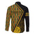 Personalised South African Heritage Day Long Sleeve Button Shirt Kente Ethnic Patterns Mix Protea - Wonder Print Shop