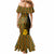 Personalised South African Heritage Day Mermaid Dress Kente Ethnic Patterns Mix Protea - Wonder Print Shop