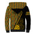 Personalised South African Heritage Day Sherpa Hoodie Kente Ethnic Patterns Mix Protea - Wonder Print Shop