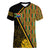 Personalised South African Heritage Day Women V Neck T Shirt Kente Ethnic Patterns Mix Protea - Wonder Print Shop