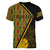 Personalised South African Heritage Day Women V Neck T Shirt Kente Ethnic Patterns Mix Protea - Wonder Print Shop