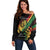 Personalised Reggae Off Shoulder Sweater Live The Way You Love