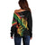 Personalised Reggae Off Shoulder Sweater Live The Way You Love