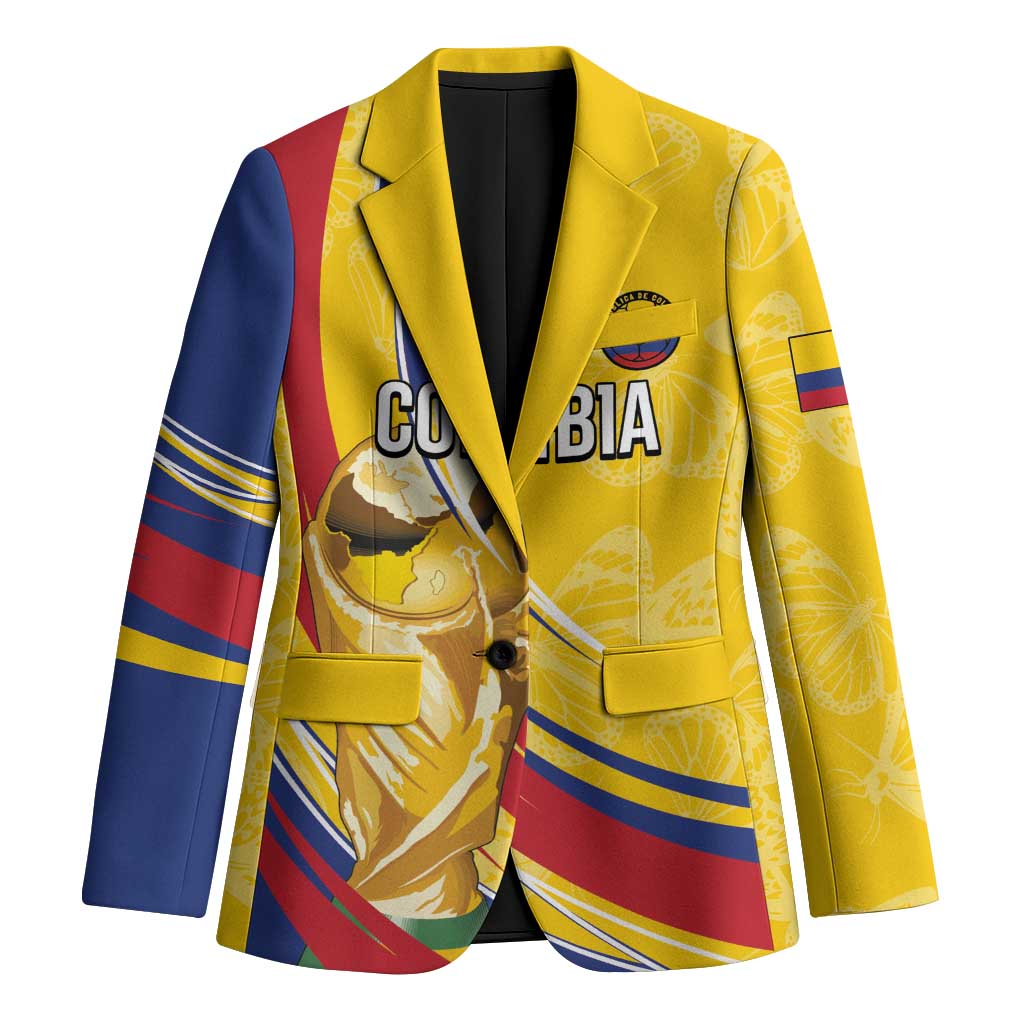 Colombia Football Personalized Blazer WC2026 Butterflies Inspired