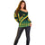 Personalised Jamaica Off Shoulder Sweater Kente Pattern Basic - Black - Wonder Print Shop