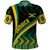 Personalised Jamaica Polo Shirt Kente Pattern Basic - Black - Wonder Print Shop