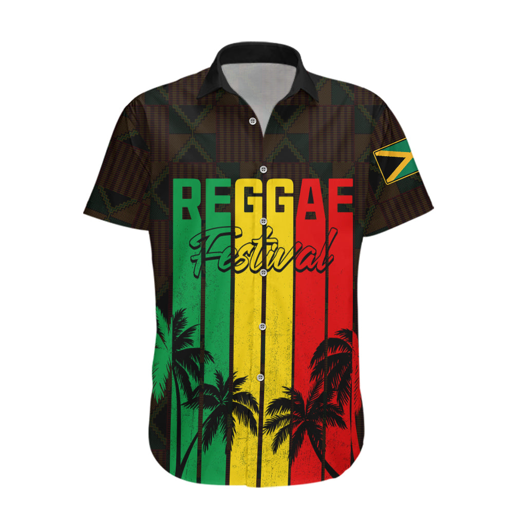 Personalised Jamaica Hawaiian Shirt Reggae Festival Legend Bob Abstract Portrait - Wonder Print Shop