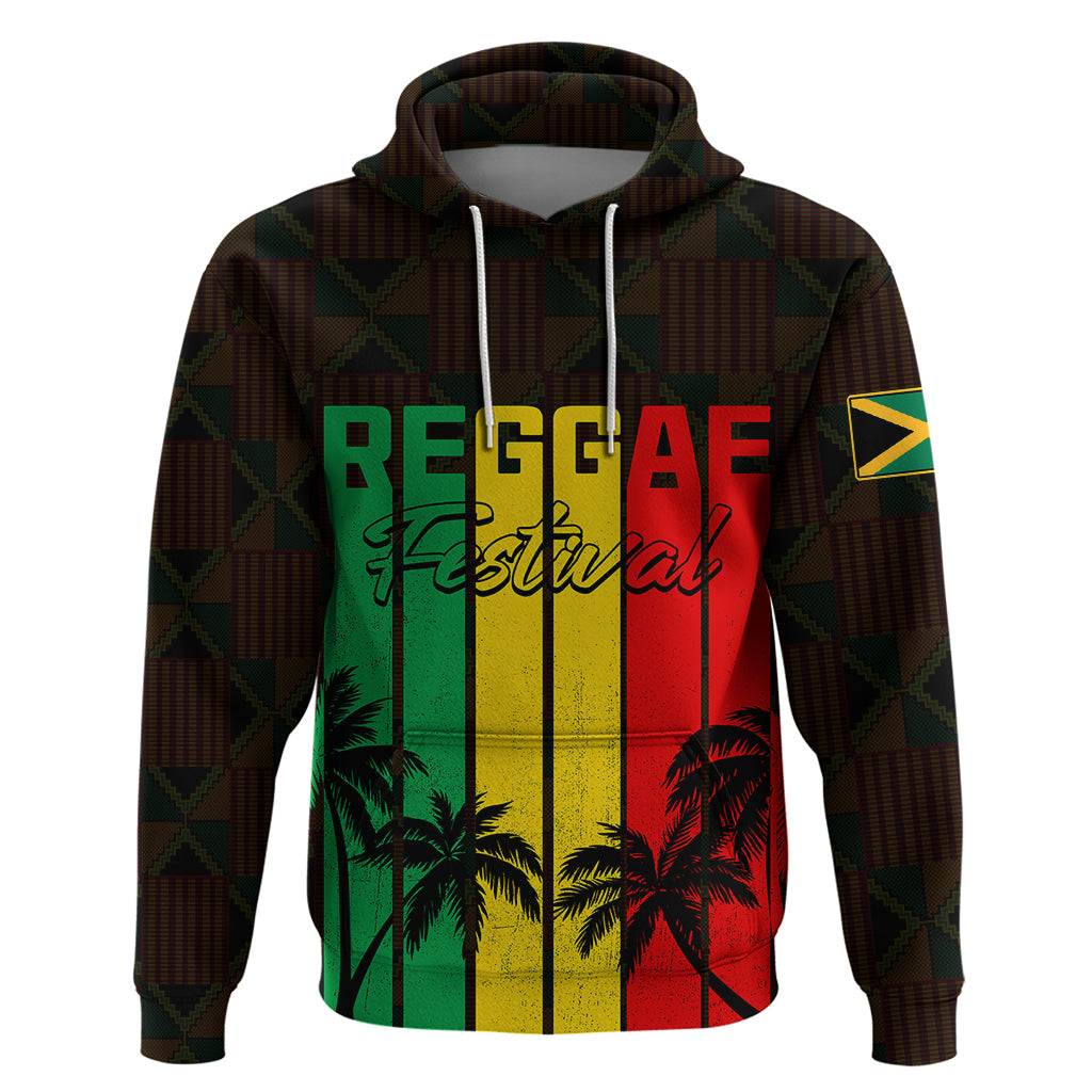 Personalised Jamaica Hoodie Reggae Festival Legend Bob Abstract Portrait - Wonder Print Shop