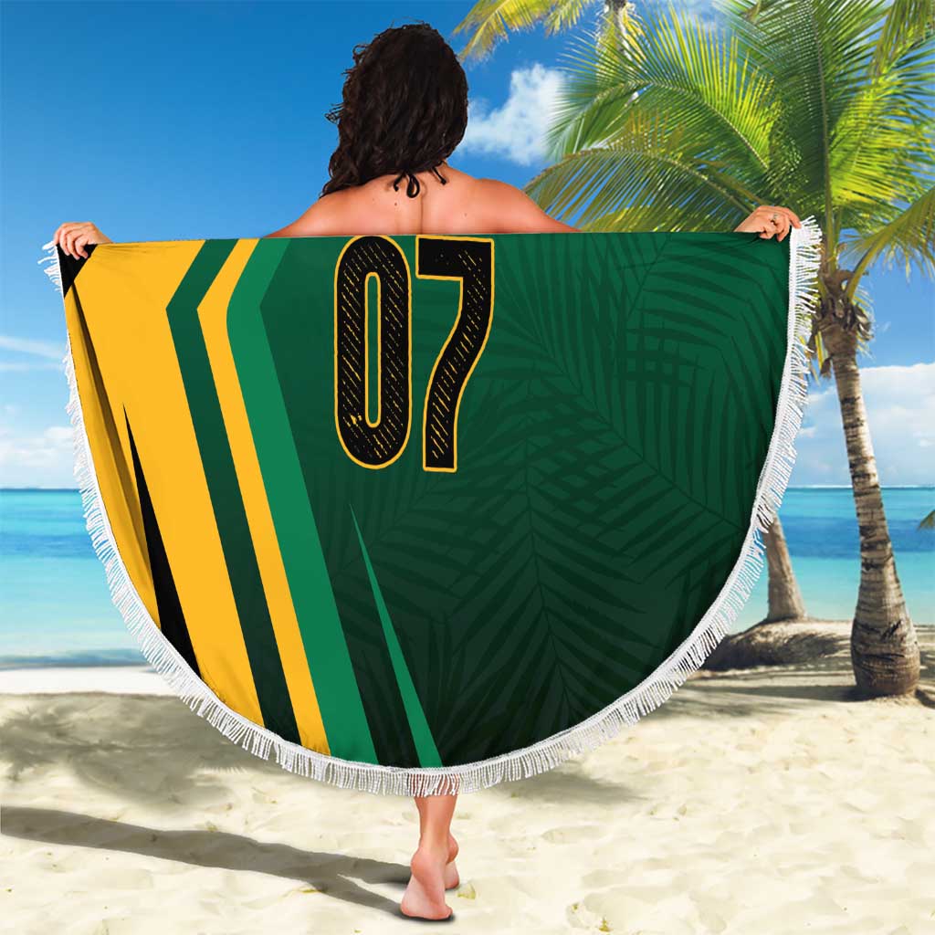 Jamaica Tropical Palm Personalized Beach Blanket - Wonder Print Shop