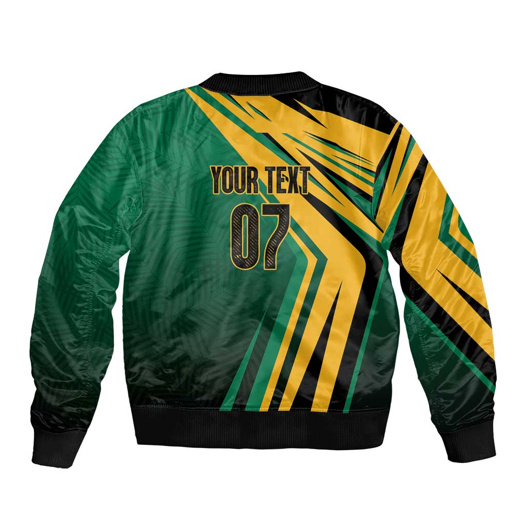 Jamaica Tropical Palm Personalized Bomber Jacket - Wonder Print Shop