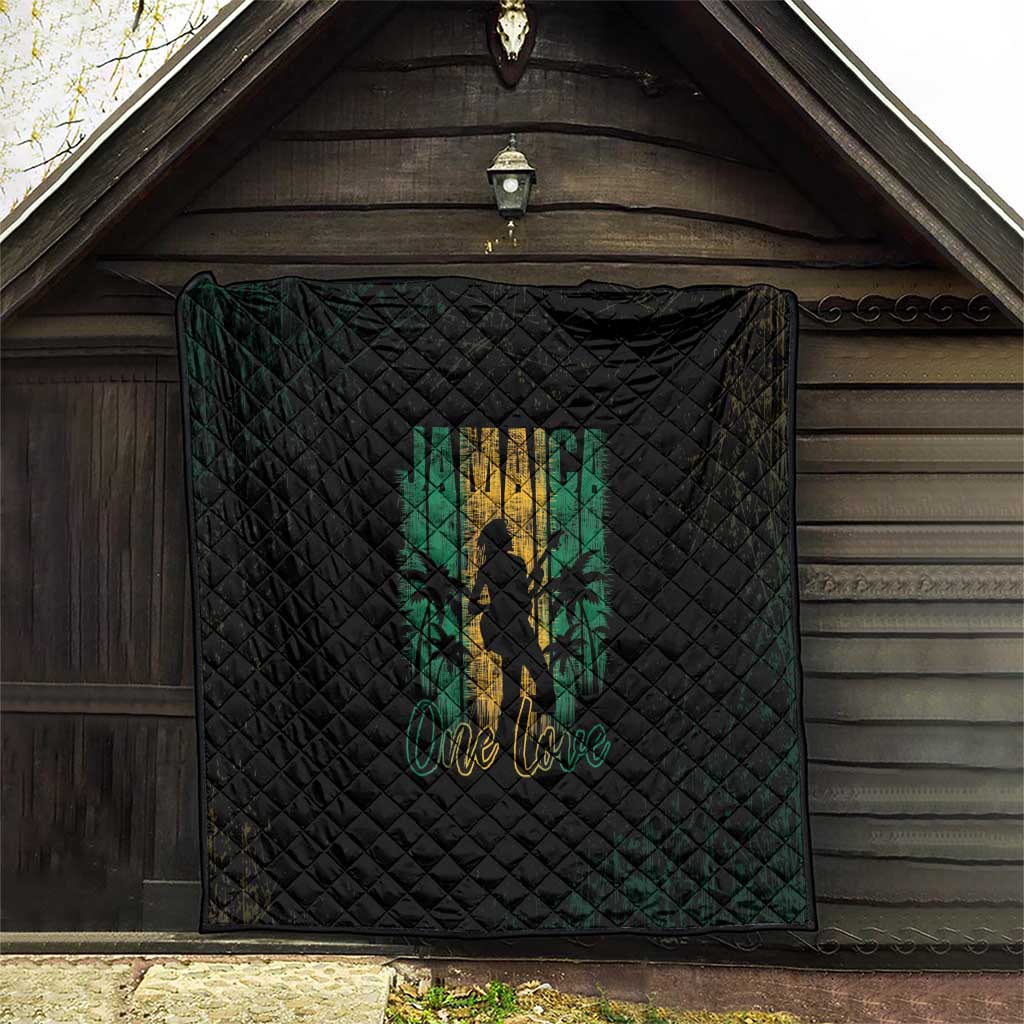 Jamaica One Love Grunge Quilt Jamrock - Wonder Print Shop