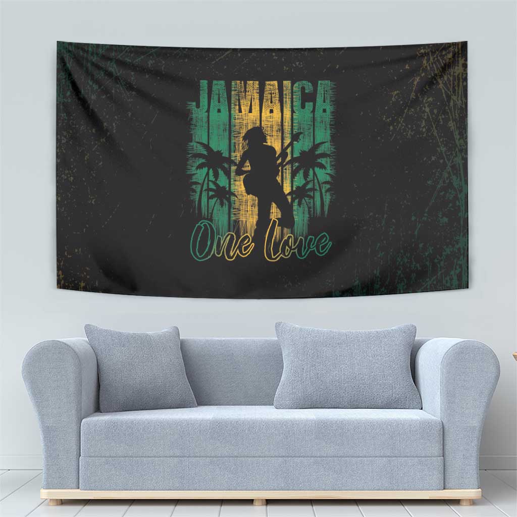 Jamaica One Love Grunge Tapestry Jamrock - Wonder Print Shop