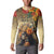 Dia de Los Muertos Mexico Button Sweatshirt Aztec Goddess Mictecacihuatl LT7 - Wonder Print Shop