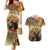 Dia de Los Muertos Mexico Couples Matching Mermaid Dress and Hawaiian Shirt Aztec Goddess Mictecacihuatl LT7 - Wonder Print Shop