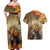 Dia de Los Muertos Mexico Couples Matching Off Shoulder Maxi Dress and Hawaiian Shirt Aztec Goddess Mictecacihuatl LT7 - Wonder Print Shop