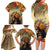 Dia de Los Muertos Mexico Family Matching Long Sleeve Bodycon Dress and Hawaiian Shirt Aztec Goddess Mictecacihuatl