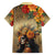 Dia de Los Muertos Mexico Family Matching Long Sleeve Bodycon Dress and Hawaiian Shirt Aztec Goddess Mictecacihuatl