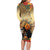 Dia de Los Muertos Mexico Family Matching Long Sleeve Bodycon Dress and Hawaiian Shirt Aztec Goddess Mictecacihuatl