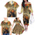 Dia de Los Muertos Mexico Family Matching Off The Shoulder Long Sleeve Dress and Hawaiian Shirt Aztec Goddess Mictecacihuatl - Wonder Print Shop