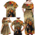 Dia de Los Muertos Mexico Family Matching Off Shoulder Maxi Dress and Hawaiian Shirt Aztec Goddess Mictecacihuatl