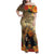 Dia de Los Muertos Mexico Family Matching Off Shoulder Maxi Dress and Hawaiian Shirt Aztec Goddess Mictecacihuatl