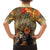 Dia de Los Muertos Mexico Family Matching Off Shoulder Short Dress and Hawaiian Shirt Aztec Goddess Mictecacihuatl