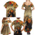 Dia de Los Muertos Mexico Family Matching Summer Maxi Dress and Hawaiian Shirt Aztec Goddess Mictecacihuatl