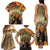 Dia de Los Muertos Mexico Family Matching Tank Maxi Dress and Hawaiian Shirt Aztec Goddess Mictecacihuatl