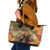 Dia de Los Muertos Mexico Leather Tote Bag Aztec Goddess Mictecacihuatl - Wonder Print Shop