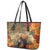 Dia de Los Muertos Mexico Leather Tote Bag Aztec Goddess Mictecacihuatl - Wonder Print Shop