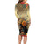 Dia de Los Muertos Mexico Long Sleeve Bodycon Dress Aztec Goddess Mictecacihuatl - Wonder Print Shop