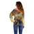 Dia de Los Muertos Mexico Off Shoulder Sweater Aztec Goddess Mictecacihuatl - Wonder Print Shop