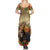 Dia de Los Muertos Mexico Summer Maxi Dress Aztec Goddess Mictecacihuatl