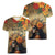 Dia de Los Muertos Mexico Women V-Neck T-Shirt Aztec Goddess Mictecacihuatl - Wonder Print Shop