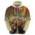 Dia de Los Muertos Mexico Zip Hoodie Aztec Goddess Mictecacihuatl - Wonder Print Shop