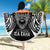 Custom New Zealand Rugby Beach Blanket 2023 World Cup Aotearoa Haka Face LT7 - Wonder Print Shop