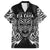 Custom New Zealand Rugby Family Matching Puletasi Dress and Hawaiian Shirt 2023 World Cup Aotearoa Haka Face - Wonder Print Shop