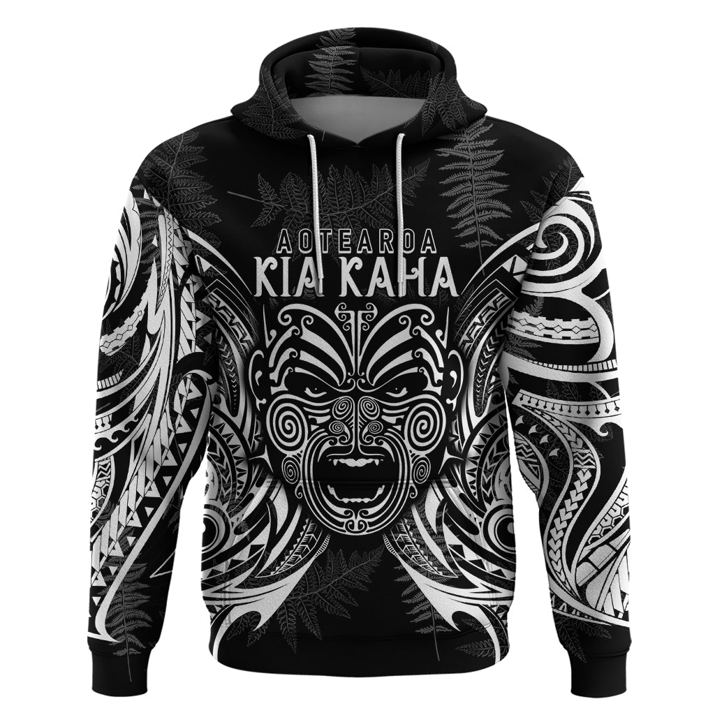 Custom New Zealand Rugby Hoodie 2023 World Cup Aotearoa Haka Face - Wonder Print Shop