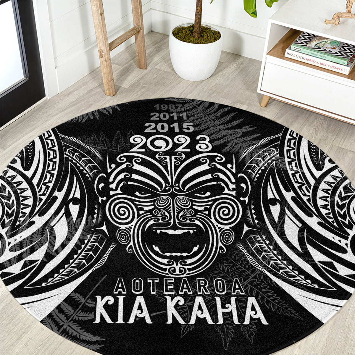 custom-new-zealand-rugby-round-carpet-2023-world-cup-aotearoa-haka-face